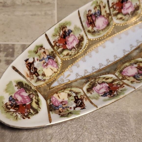 Vintage Arnart Oval Victorian Pickle Dish - Picture 3 of 5